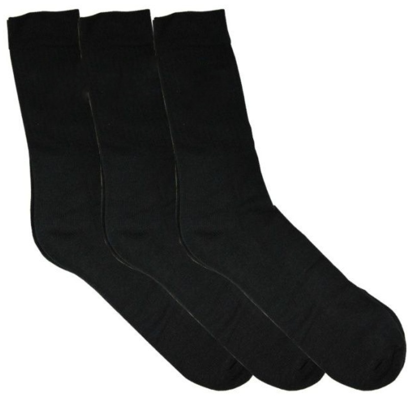 Ponožky ADIDAS černé bez loga 3 páry
