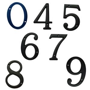 Domovní číslo - kovová číslice - černá 8 cm