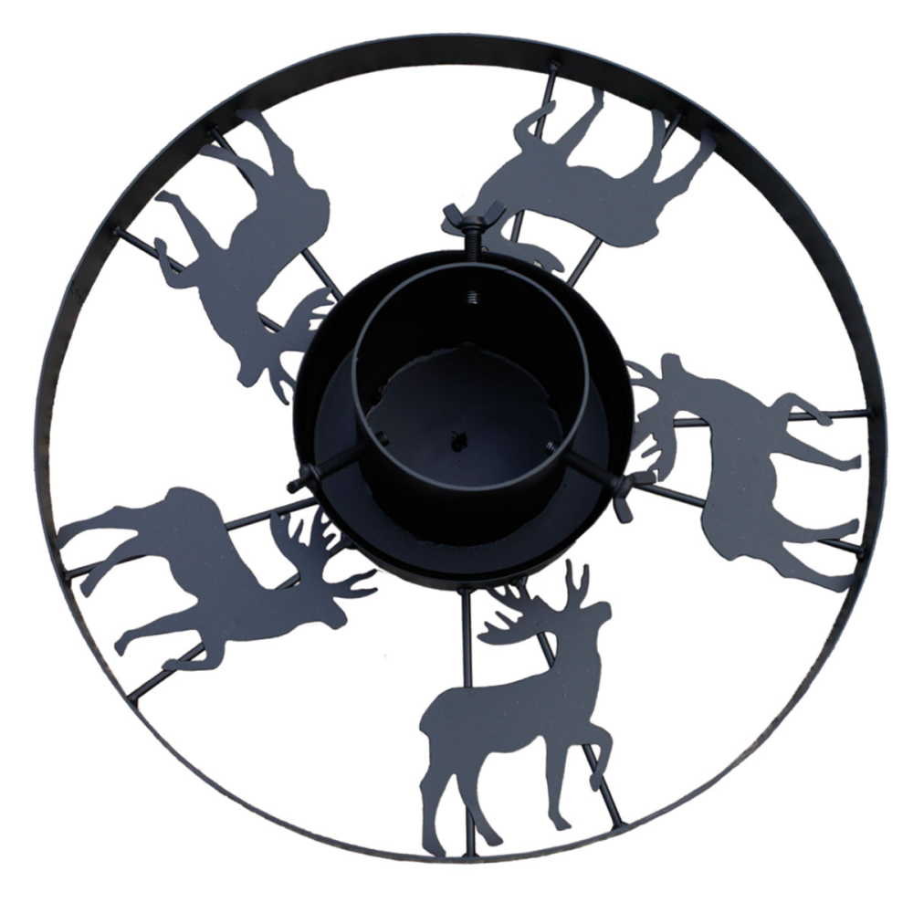 Stojan na vánoční stromek kovový samozavlažovací nastavitelný-lesní žvěř