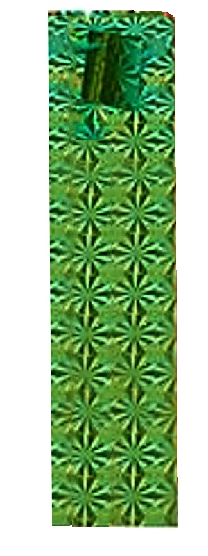 Dárková taška papírová 34x10x9 cm - zelená